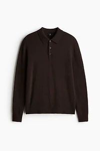 Regular-Fit Wool Polo Shirt