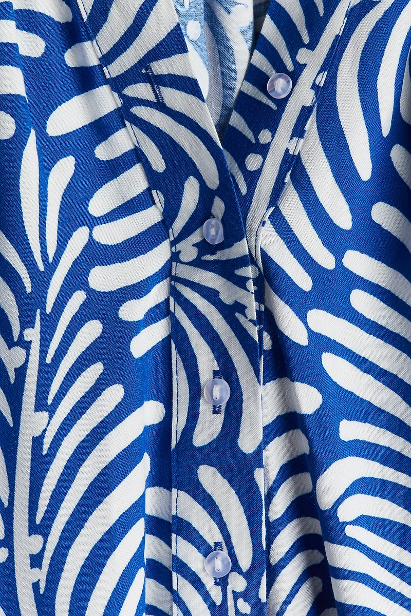 Balloon-sleeved Blouse