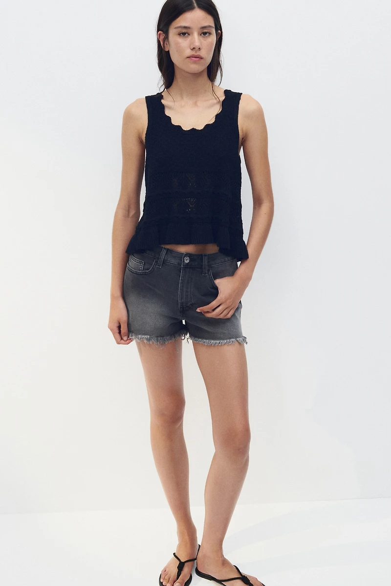 Camisole d'aspect fait au crochet