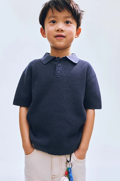 Cotton-Knit Polo Shirt