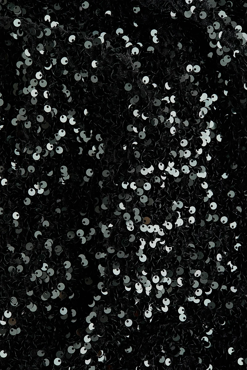 Bow-Detail Sequined Dress