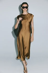 Satin Midi Dress
