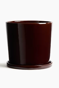 Large Plant Pot and Saucer