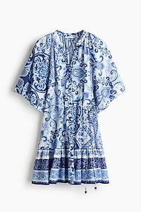 Tie-Belt Shirt Dress