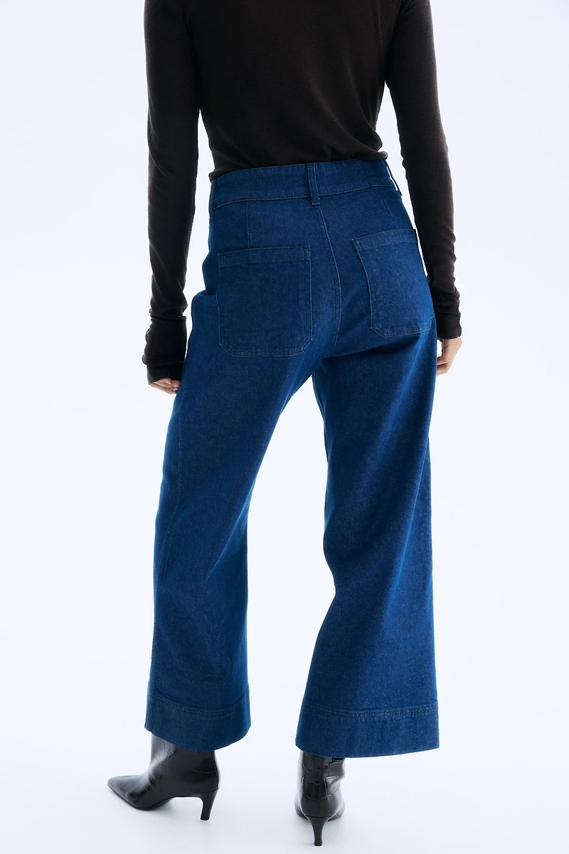 Wide High Ankle Jeans