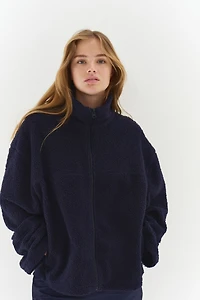 Half-Zip Teddy Fleece Jacket