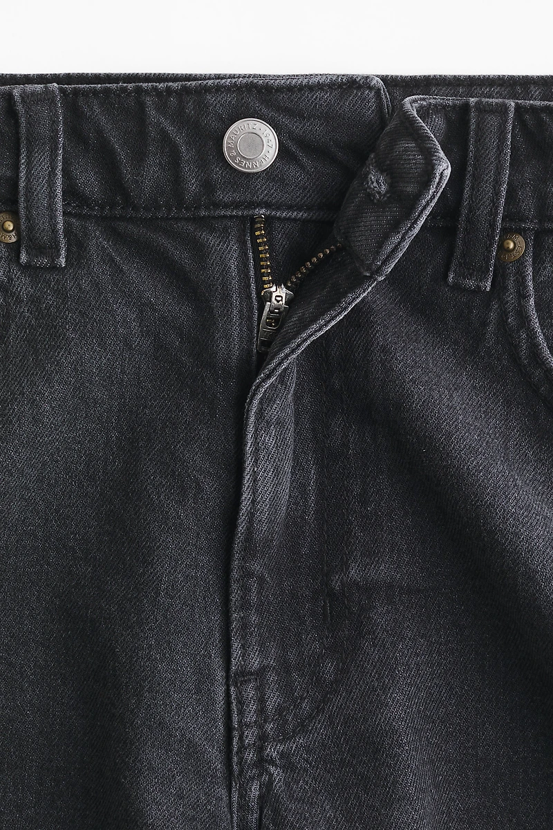 High-Waist Denim Shorts