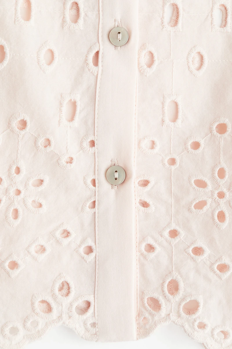 Eyelet-Embroidered Shirt