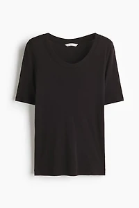 Scoop-Neck Pima Cotton T-Shirt