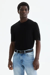 Slim-Fit Knit T-Shirt