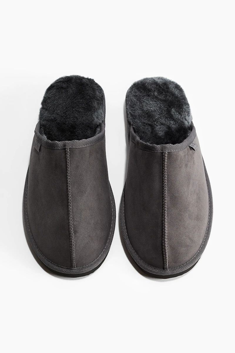 Pile-Lined Slippers
