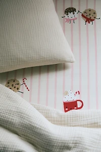 Patterned Cotton Fitted Sheet