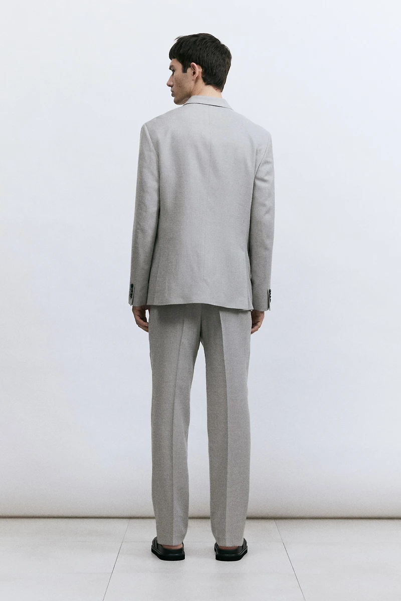 Pantalon classique en laine mélangée