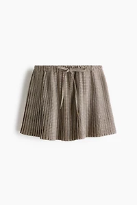 Pleated Mini Skirt