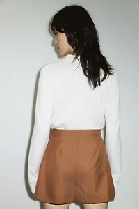 Pleated Skort