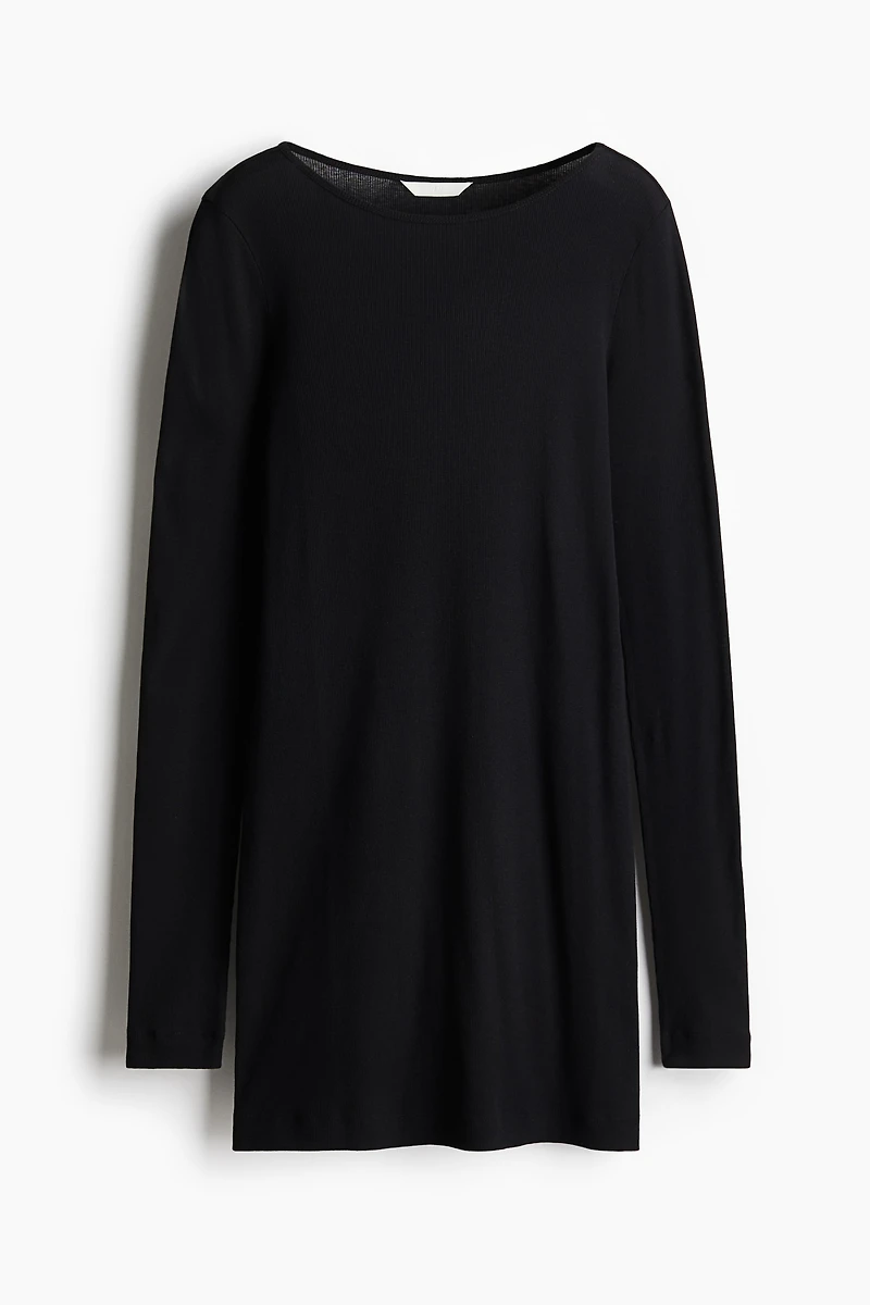 Ribbed Mini Dress