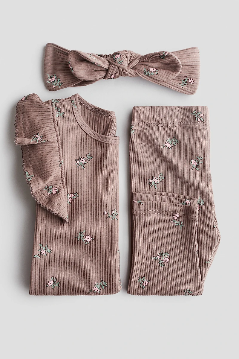 Ensemble 3 pièces en jersey imprimé