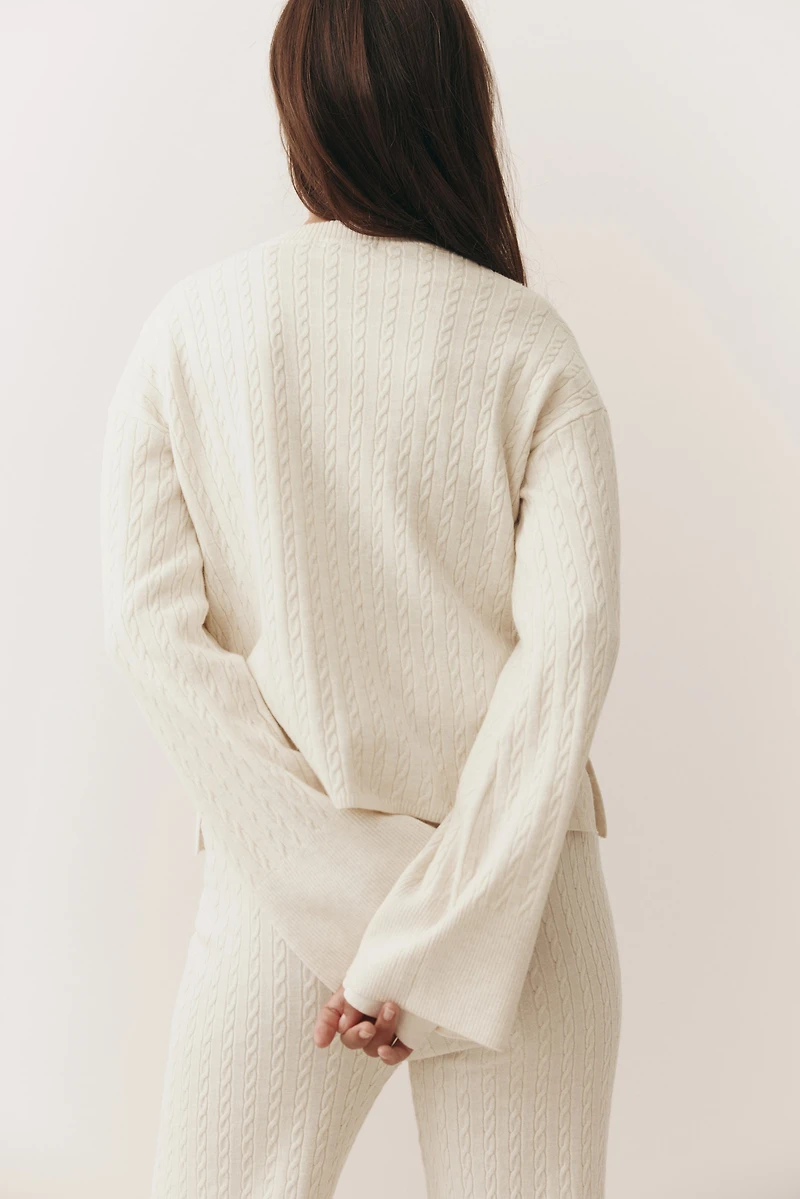 Cable-Knit Sweater