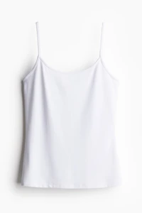 Haut en microfibre avec bretelles fines