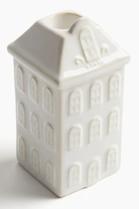 Bougeoir figuratif en grès cérame