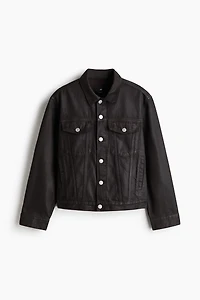 Coated Denim Trucker Jacket