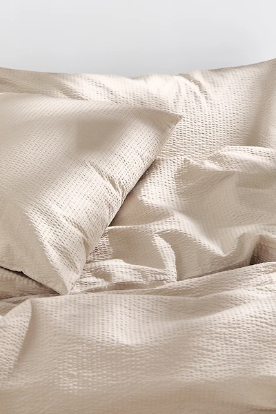 Seersucker King/Queen Duvet Cover Set