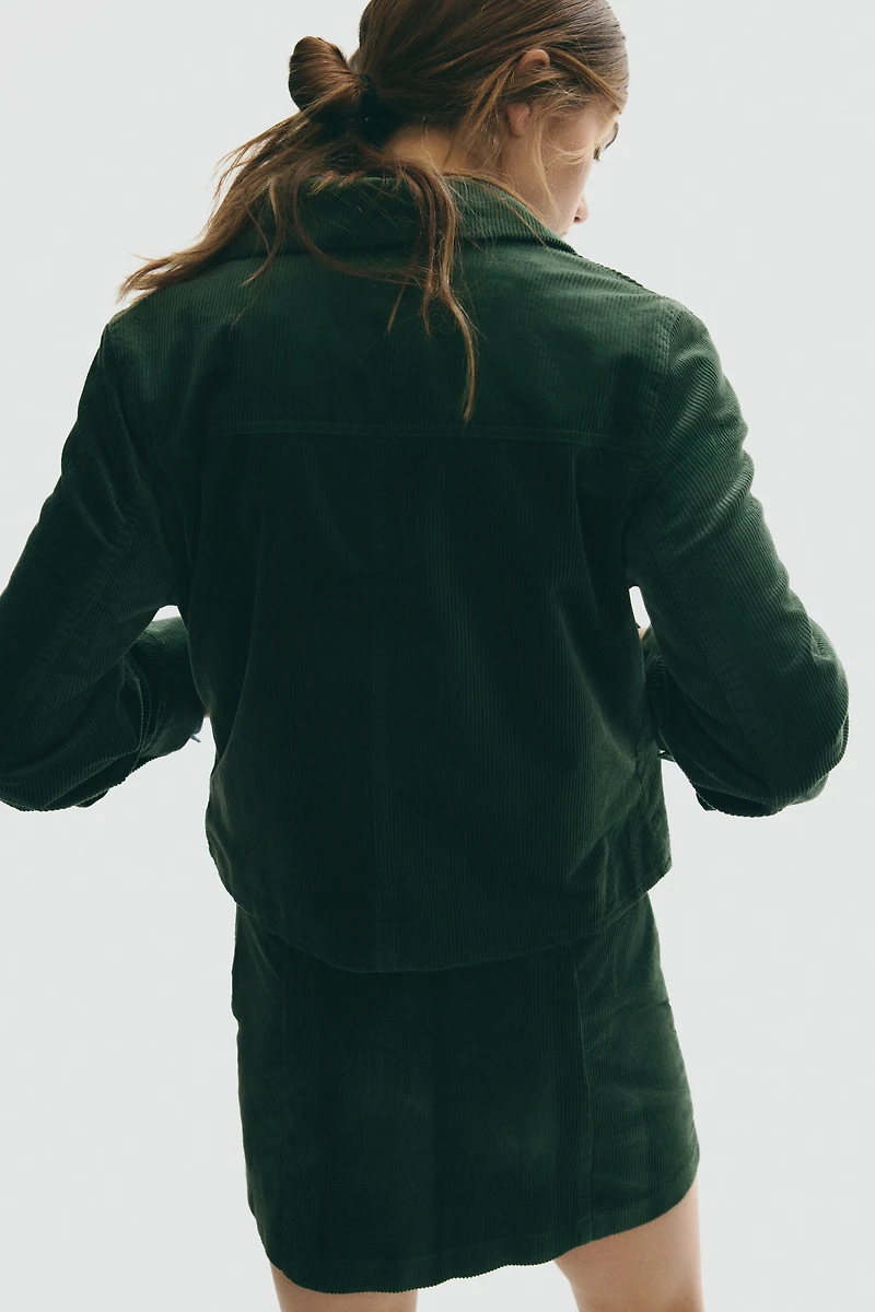 Veste en velours de coton côtelé