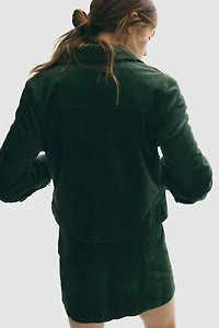 Veste en velours de coton côtelé