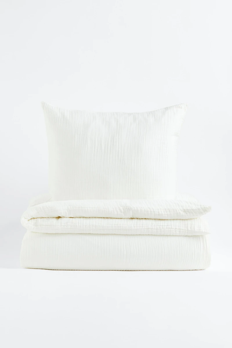 Muslin Twin Duvet Cover Set
