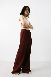 Textured-Knit Pants