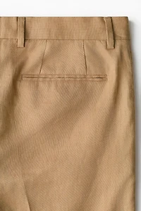 Slim-Fit Linen Suit Pants