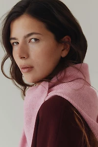 Garter-Stitched Triangle Scarf