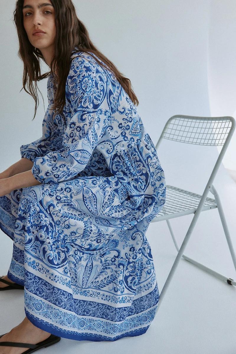 Tiered Midi Dress