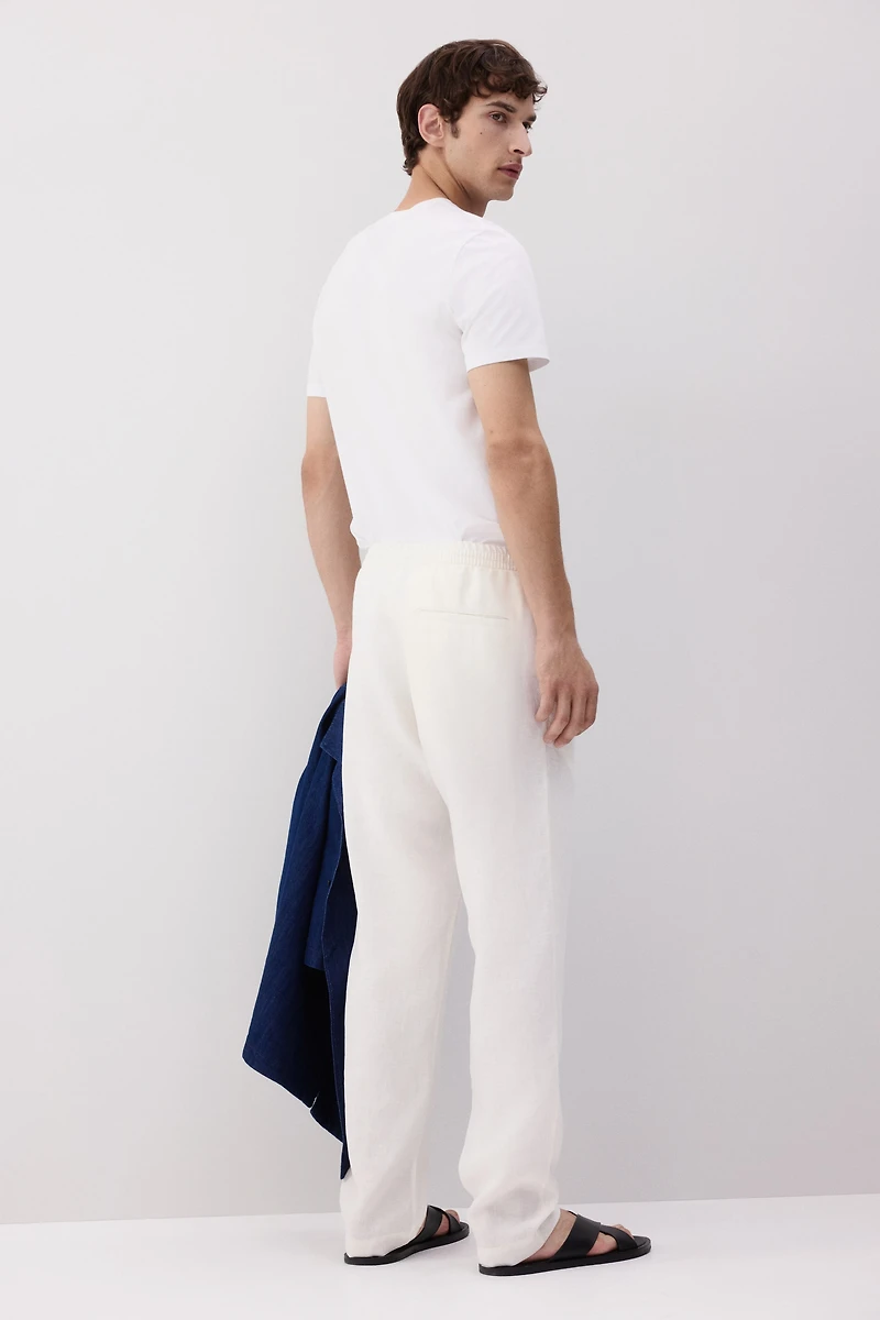 Regular-Fit Linen Pants