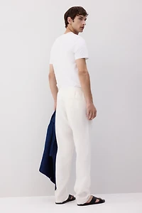 Regular-Fit Linen Pants