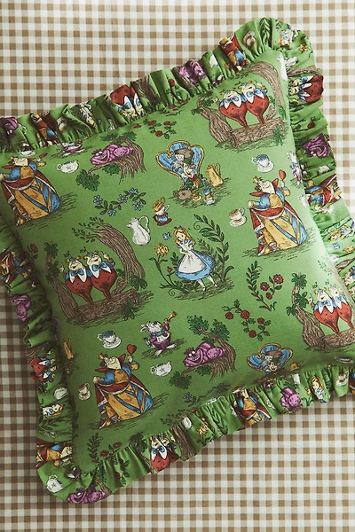 Ruffle-Trimmed Cushion Cover