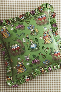 Ruffle-Trimmed Cushion Cover