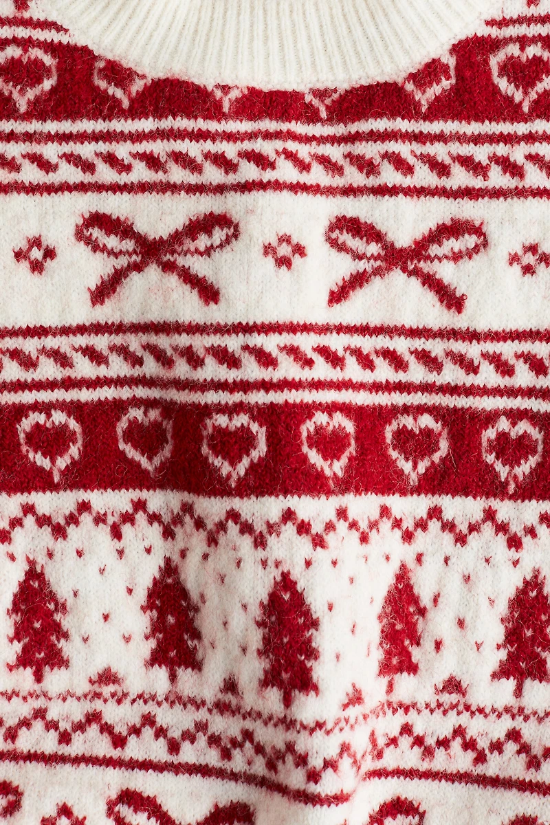 Loose-Fit Motif-Detail Sweater