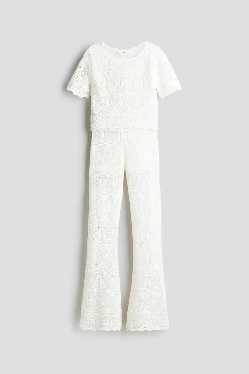 2-Piece Crochet-Look Set
