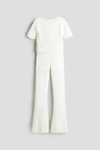2-Piece Crochet-Look Set