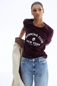 T-Shirt with Printed Motif