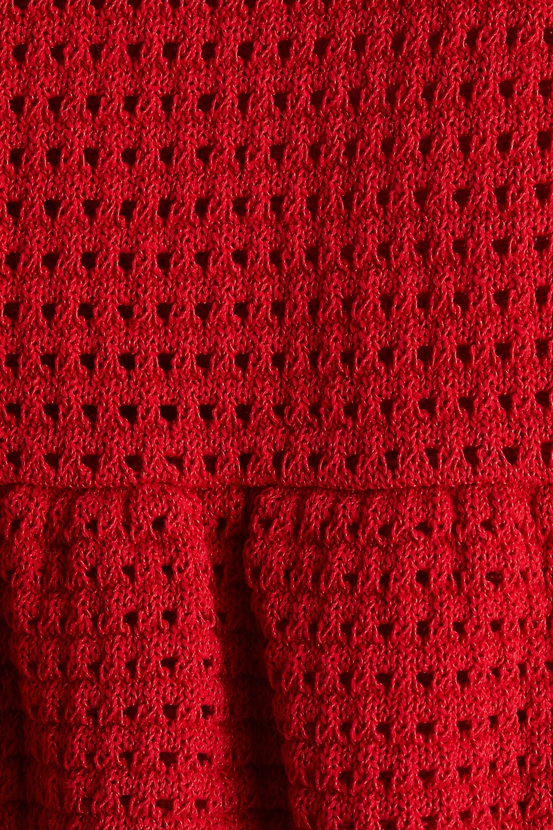 Crochet-Look Strappy Top