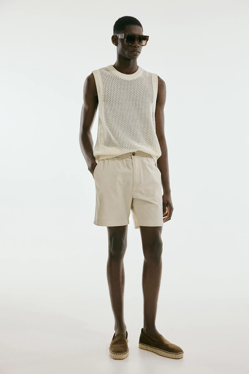 Relaxed-Fit Poplin Shorts