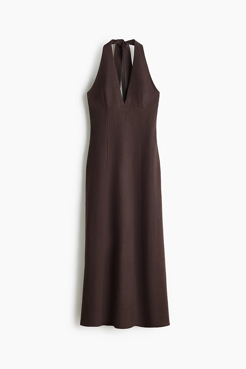Linen Halterneck Dress