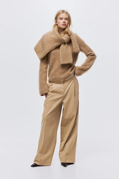 Wide-Leg Corduroy Pants