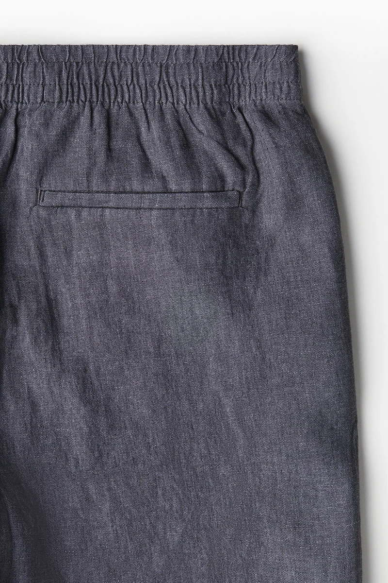 Regular-Fit Linen Shorts