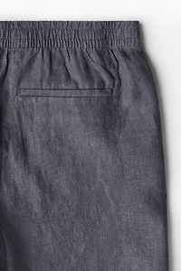 Regular-Fit Linen Shorts