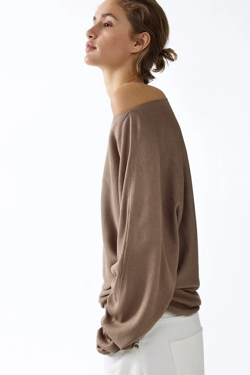 Boat-Neck Sweater