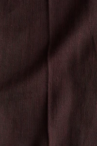 Linen-Blend Dress Pants