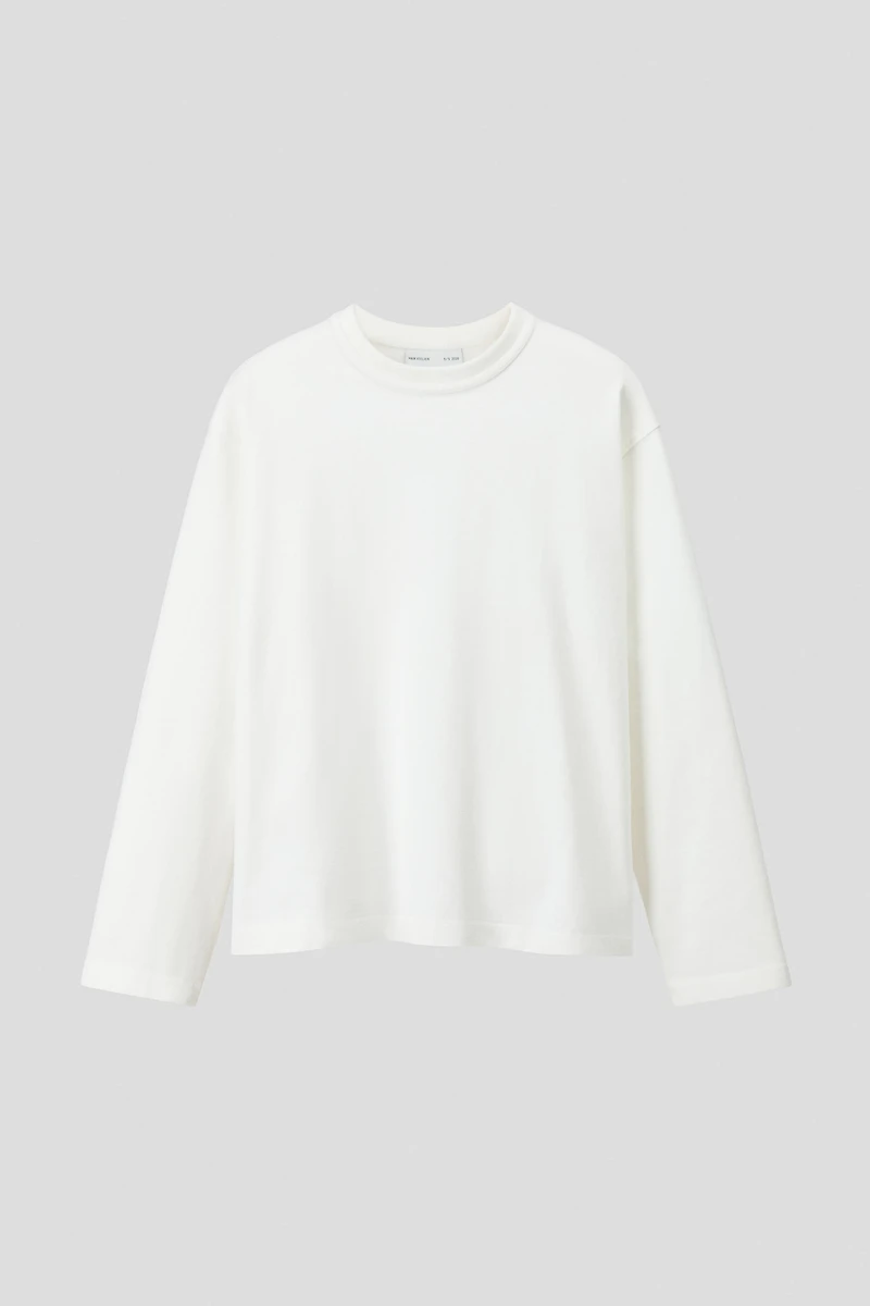 T-shirt à manches longues ample en coton